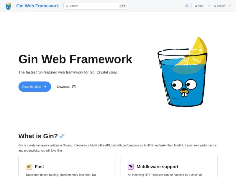 Gin Web Framework